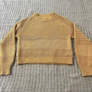 Universal Thread Women M Chunky Knit Sweater Mustard Fall Cottage Core Autumn‎